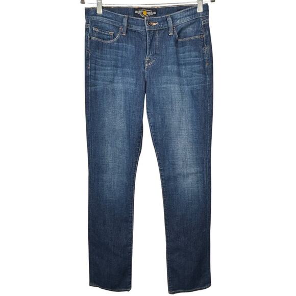 Lucky Brand Women's Sofia Straight Leg Cotton Denim Jeans Size 6 Medium Wash - Picture 1 of 5
